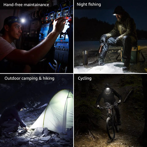 Super Bright Led Headlamp Two Pack With Awesome Lighting Modes Waterproof And Lightweight Battery Powered Headlight for diverse activities