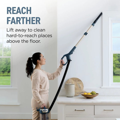 Shark Rotator Lift Away Advanced Upright Vacuum With PowerFins And Self Cleaning Brushroll For Pet Hair Pickup Anti Allergen Complete Seal Technology Lightweight Detachable Canister For Homes, Stairs, Furniture, and Hard Floors In Dark Pure Water Color
