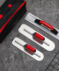 4 Piece Concrete Hand Tools Set With Magnesium Hand Float 16x3-1/8, Pool Trowel 16x4, Flat Finishing Trowel 14x4, And Tool Bag
