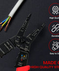 Wire Stripper Cutter And Stripping Tool 8 Inch Multi Function Hand Tool with ergonomic handle cutting wires