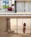 Premium Aluminum Ceiling Mount Curtain Rail With Double Groove Blackout Track for diverse room divider uses