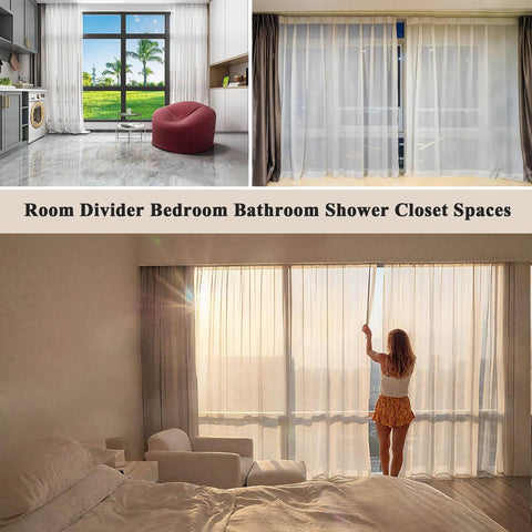 Premium Aluminum Ceiling Mount Curtain Rail With Double Groove Blackout Track for diverse room divider uses