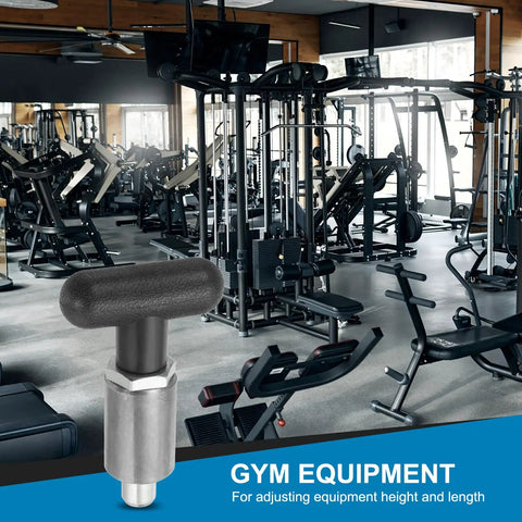 Premium Alloy Steel Spring Loaded Pull Pins for gym equipment adjustments, 12.7mm bore for height and length.