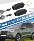 4 Pc Front Inner Tie Rod Ends Kit For Acura TL 2004-2008 And Honda Accord 2003-2007 2.4L Inner Steering Tie Rods Left And Right Drag Link Replacement EV80210 Durable Suspension Steering Upgrade For A Smooth, Tight Drive. front inner tie rod ends, boots, and clamps with SUV illustration