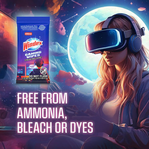 Gaming Cleaning Wipes Ammonia Free Premoistened For Consoles Controllers Headsets And All Electronics Resealable 25 Count Pack