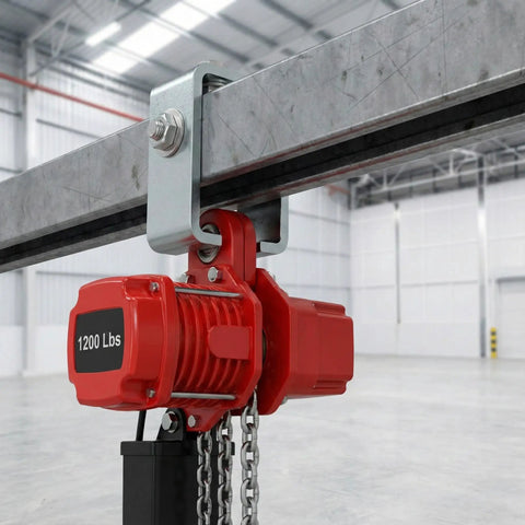 Heavy Duty Strut Channel Trolley Track Hanger Bracket Crafted For 1-5/8 Inch Universal Hoist Rigging As A Rock Solid Punching Bag Mount And Bulletproof Rolling Door Support