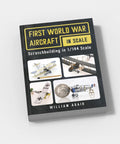Book cover showing 1/144-scale WWI aircraft models with focus on Hands On Scratchbuilding World War I Aircraft In 1 144 Scale A Practical Guide For Diehard Modelers Featuring Nitty Gritty Plans And Tips For The Royal Aircraft Factory FE 2B Airco DH 2 Pfalz D III For Builders Everywhere