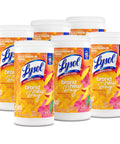 Mango Scent Disinfecting Wipes, 80 Count Per Canister, 6 Canisters Per Carton, kills 99.9% of viruses on hard non-porous surfaces