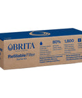 Refillable Water Filter Starter Kit For Pitchers And Dispensers BPA Free Includes 1 Reusable Filter Shell And 3 Refills Reduces Plastic Waste And Lasts About Two Months Per Filter packaging box