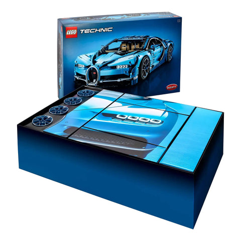 Bugatti Chiron Scale Model Kit For Gearheads Realistic Engine And Detailed Technic Build Collectible Race Car Toy For Grownups box display