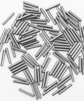 Heavy Duty Bearing Steel Dowel Pins Set, 12.5mm Long By 2mm Diameter, Parallel Metal Pegs For Precise Location, 100-Piece Silver Tone