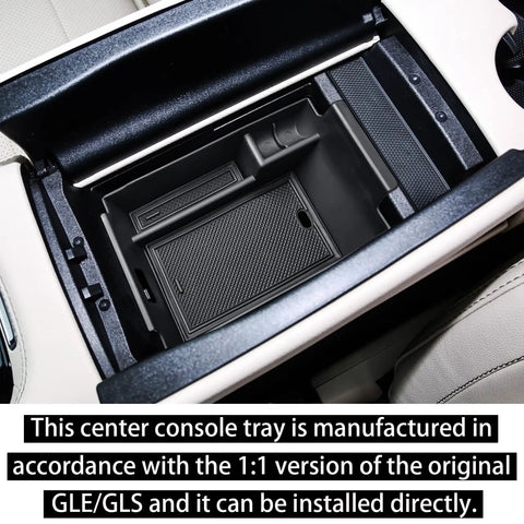 Center Console Organizer Tray For Mercedes GLE 2020 2026 W167 X167 350 450 AMG GLS Middle Armrest Storage Box