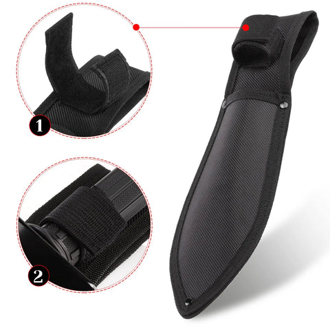 Belt mount sheath for Heavy Duty Serrated Metal Detecting Shovel With Belt Mount Sheath For Treasure Hunting and Gardening Pro Digging Tool.