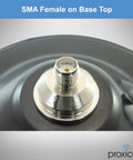Close-up of Magnetic 3.5 Inch Antenna Base With Female SMA Jack and TS9 Adapter for 4G 5G Cellular, ADS-B, GPS Antennas