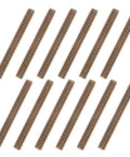 Hella Durable Zinc Plated Carbon Steel Full Thread Rods 1/4-20 X 2 Inches kit of twelve heavy duty rods.