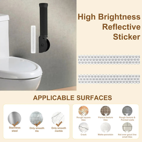 Rock Solid Flip Up Grab Bar For Seniors Eight Point Three Inch Wall Mount Safety Handle With Fold Away Design shown above toilet, black steel.