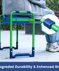 Heavy Duty Garden Kneeler And Seat Built To Last With Thick EVA Cushions, Stable Garden Stool, Upgraded Alloy Steel Frame