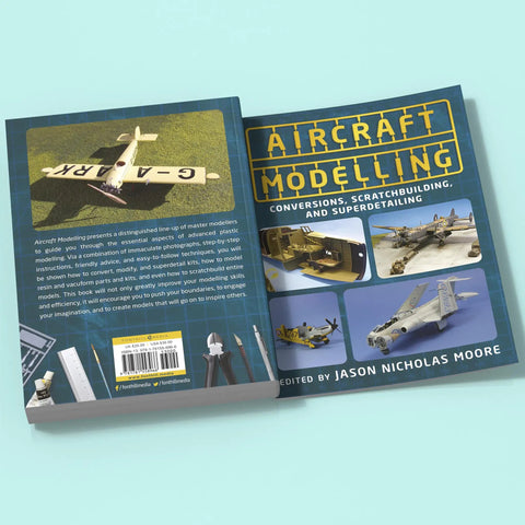 Paperback cover of "Conversions and Scratchbuilding Masterclass for Aircraft Modeling with Hands On Pro Tips and Superdetailing Weathering for Builders to Elevate Your Plastic Aircraft Projects" with aircraft images.