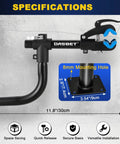 Bent Wall Mount Bike Repair Stand With Adjustable Clamp for Road and Mountain Bikes, four-screw wall mount.