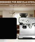 Ultimate Espresso Machine Slider Compatible With Breville 870XL, heavy duty non-slip mat, 12.7" x 12.4", protects countertops.