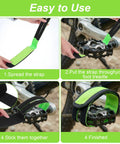 Step-by-step guide to install Two Pack Green Bike Pedal Straps For Stationary Bikes Anti Slip Foot Straps Toe Clips.