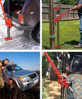 Beefy 60 Inch Farm Jack With 6000 Lb Capacity Ratcheting Off Road Lift used on vehicles and poles, versatile lifting and pulling tool
