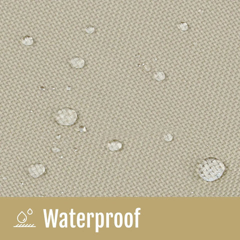 Waterproof fabric of Beige 2/3 Seater Swing Seat Cover Replacement Made From 600D Oxford Waterproof Fabric For Outdoor Garden