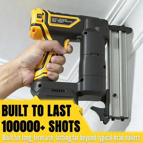 Top Tier No Sweat Finishing With Slick Flush Drive On This Heavy Duty Cylinder Driven 18 Gauge Cordless Brad Nailer To Crush Trim Baseboards Drywall And Diy Woodworking Like A Total Pro