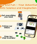 Spin The Wheel Stem Kit For Teens And Kids Ages 12 14 17 18 Build Your Own Electronic Prize Wheel DIY Science Project With Soldering Version Hands On Electronics Learning Gift For Tech Lovers, box and assembly video guide