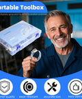 Man holding clamp from 190-Piece Worm Gear Hose Clamp Set Beefy 304 Stainless Steel Heavy Duty Adjustable Clamps One Quarter To Two Inch