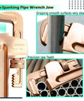 Non-sparking pipe wrench jaw from 36 Piece Non Sparking Tool Set For Pro Grade Jobs with precision and secure grip.