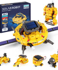 Hands On STEM Building Robots Kit For Kids Ages 8 To 12 With Solar Powered Space Robot Toys 120 Pieces on display