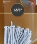 Bulletproof Ringed Shank Panel Nails For Wood Trim And Craft Projects White Steel Finish in 1.5 oz pack, ideal for DIY projects.
