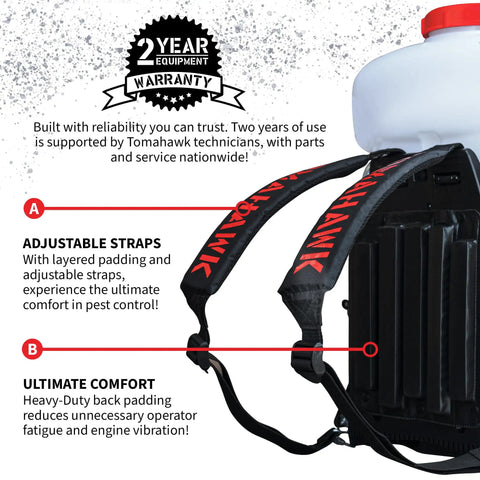 3HP Backpack Mosquito Fogger And Garden Sprayer With 3.7 Gallon Tank For Liquid Pesticides And Yard Mosquito Control harness detail