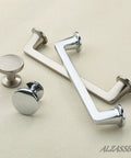 10 Pack Polished Chrome Cabinet Knobs 1.1 Inch Round Hardware For Kitchens, Dressers, And Drawers with sleek handles