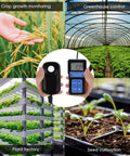 PAR Light Meter for LED Grow Lights with PPFD Data Logging, 400-700nm Range, Ultra Accurate Photosynthesis Readings, Perfect for Indoor Gardening and Aquarium Lighting Intensity Control with handheld meter and sensor