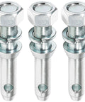 Cat 1 Draw Pin Hitch Pin Set For Tractors - 5-1/2 Inch Universal Forged Lift Arm Top Link Pins, Heavy-Duty 3-Pack displayed vertically