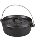 Pre Seasoned 2 Qt Cast Iron Dutch Oven With Flat Bottom For Stovetop And Campfire Use Tough As Nails Durable Heavy Duty Cookware