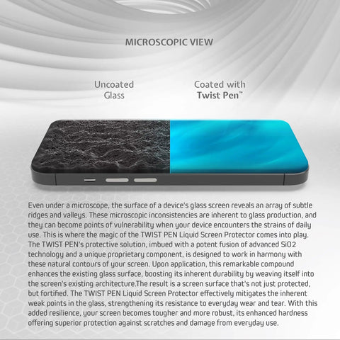 Brush On Liquid Glass Screen Protector That Gives Your Phone Tablet Smartwatch A Nano Shield For Up To 10 Devices applied