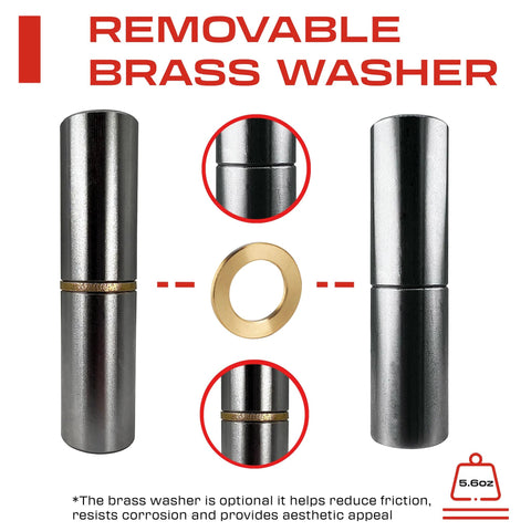 Beefy Heavy Duty Weldable Barrel Hinges 4 Pack 3 Inch By 3 Quarter Inch 15 Thirty Second Inch Pin 750 Lb Load Capacity