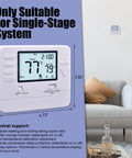 Keepin It Comfy With A 5-1-1 Day Programmable Thermostat For Your Home Conventional Single Stage 1 Heat 1 Cool White Backlight