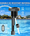 Non OEM Flow Switch Replacement 520736 For IntelliChlor IC15 IC20 IC40 IC60 Salt Chlorinator Systems Compatible With Pentair EasyTouch And IntelliTouch Control Panels No Fuss Easy Install, black pool flow switch