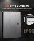 Pro Level 16 By 12 By 8 Inch Genuine 304 Stainless Steel Electrical Enclosure Box Built Like A Tank With Ip65 Weatherproof Shield and Rock Solid Lock Hardware For Easy Wall Mount Setup with rain protection