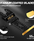 Titanium coated blade for Heavy Duty Titanium Oscillating Tool Blades Kit with 88mm semicircle blades for metal and wood cutting