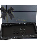 Sparkly Black License Plate Frame With Over 1200 14 Facets Crystal Rhinestones Bedazzled Glass Diamonds on display box