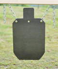 Beefy AR500 Steel Target Gong Silhouette For Precision Shooting Half Inch Thick Metal Target With Laser Cut Design For High Caliber Practice In Your Backyard hanging on chains
