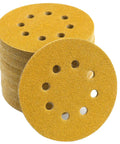 5-Inch 80-Grit Hook And Loop Sanding Discs, 8-Hole For Random Orbit Sanders, 100-Pack, Pro-Grade Aluminum Oxide Sandpaper