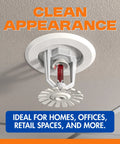 Replacement Outer Trim Ring for Recessed Fire Sprinkler Escutcheon featuring 1-7/8 inch inner opening and 2-15/16 inch outside diameter in ceiling.