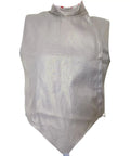 Pro Grade Lame Fencing Vest For Foil And Saber Practice And Competition, Skin-Friendly Metallic Lame Jacket, front view