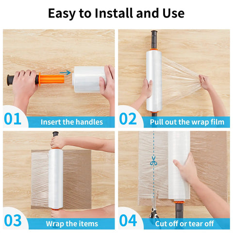 Badass Heavy Duty Stretch Film And Shrink Wrap Roll For Pallet Wrapping 80 Gauge Workhorse Strength packing material installation steps.